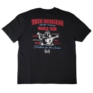 New True Religion Short Sleeve Cotton Crew Neck Tee Men's Size Large
